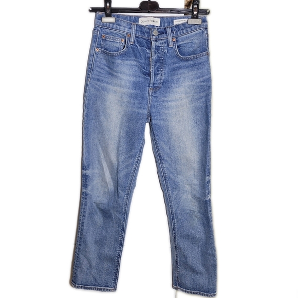 ❤️ 3 for $35 Aritzia denim forum arlo high rise straight leg jeans 26L blue 25 - Picture 2 of 11